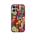 iPhone 17 Mushrooms Premium Telefon Kılıfı Bordo - SUMTHINCS