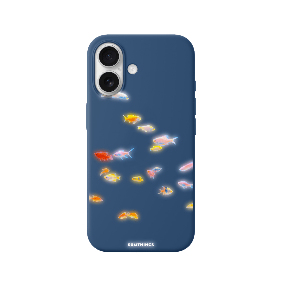 iPhone 17 Neon Fish Premium Telefon Kılıfı Pasifik Mavi - SUMTHINCS