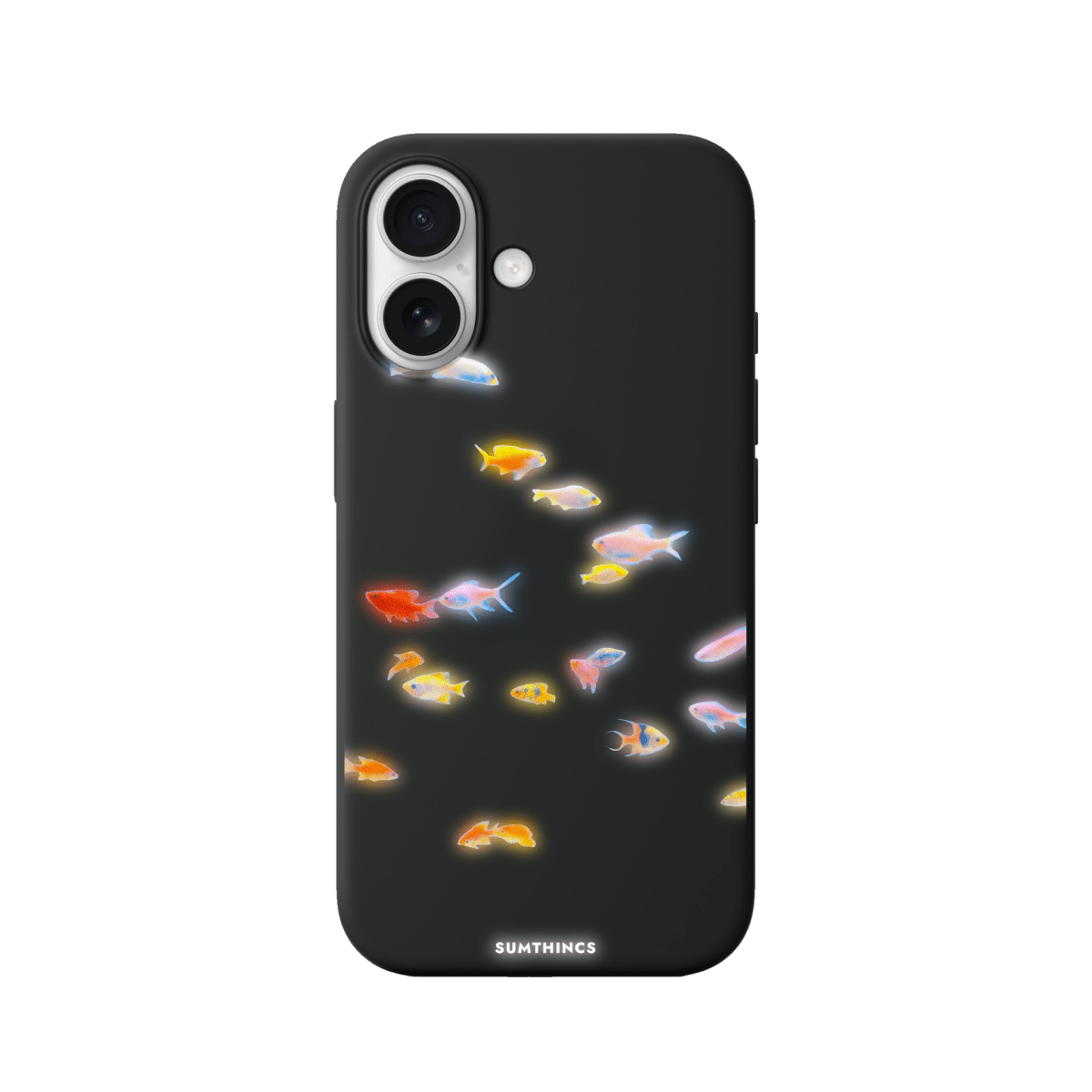 iPhone 17 Neon Fish Premium Telefon Kılıfı Siyah - SUMTHINCS