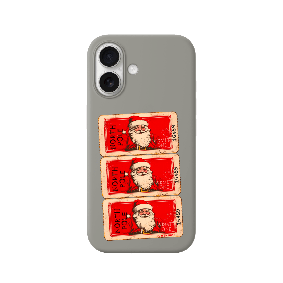 iPhone 17 Northpole Ticket Premium Telefon Kılıfı Gri - SUMTHINCS