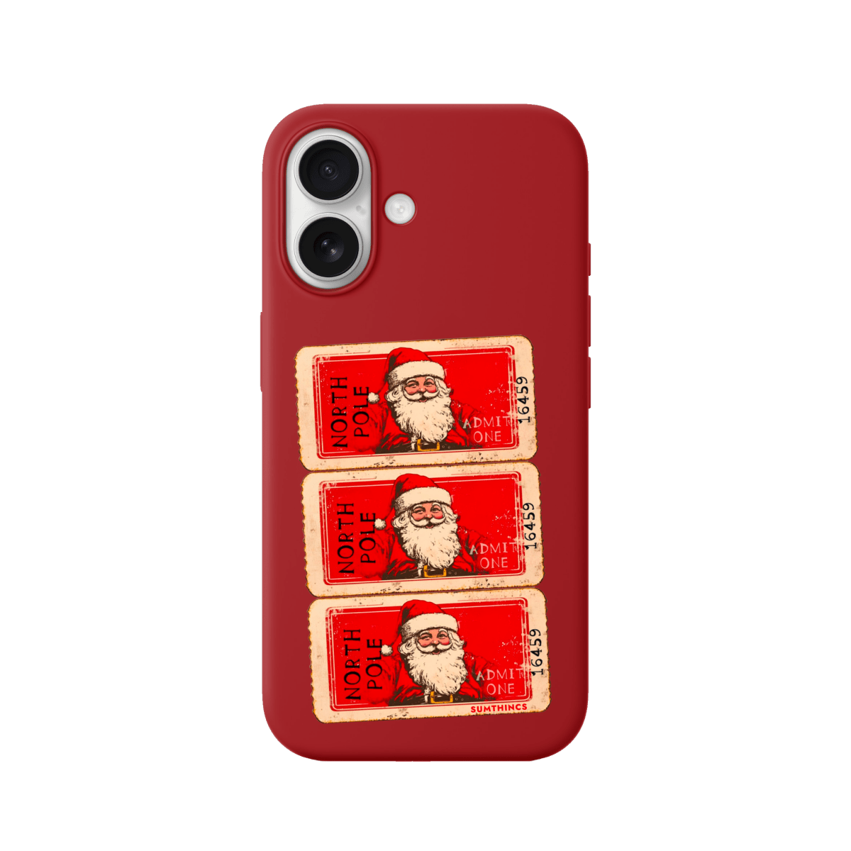 iPhone 17 Northpole Ticket Premium Telefon Kılıfı Kırmızı - SUMTHINCS