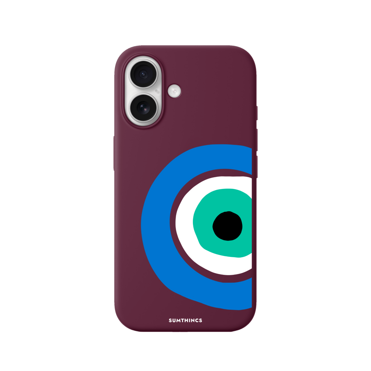 iPhone 17 Ocean Eye Premium Telefon Kılıfı Bordo - SUMTHINCS