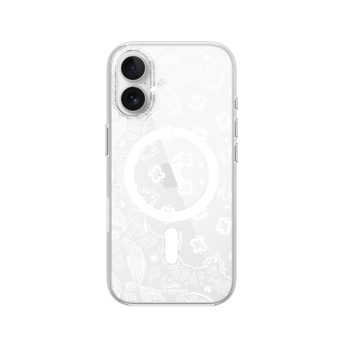 iPhone 17 Paisley Clear Magsafe Şeffaf Telefon Kılıfı - SUMTHINCS