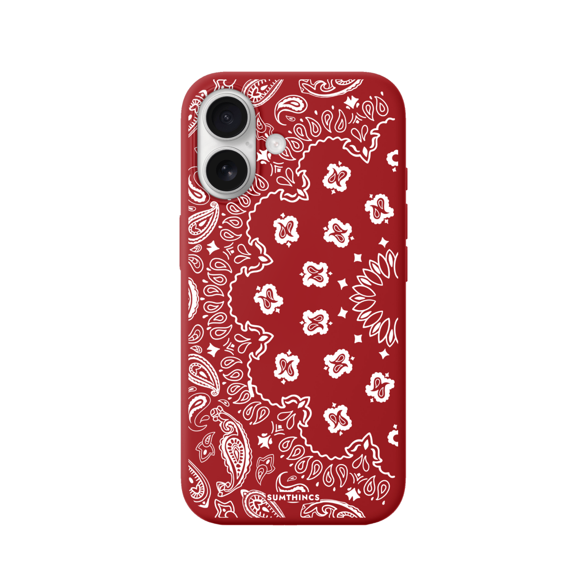 iPhone 17 Paisley Premium Telefon Kılıfı Kırmızı - SUMTHINCS