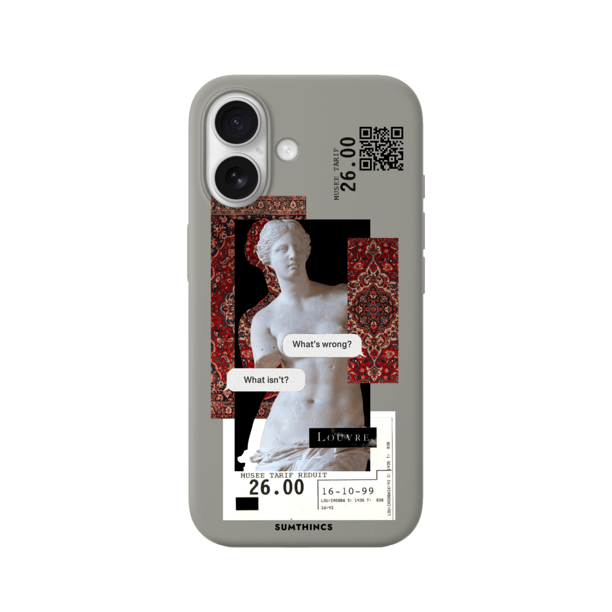 iPhone 17 PixelVenus Premium Telefon Kılıfı Gri - SUMTHINCS