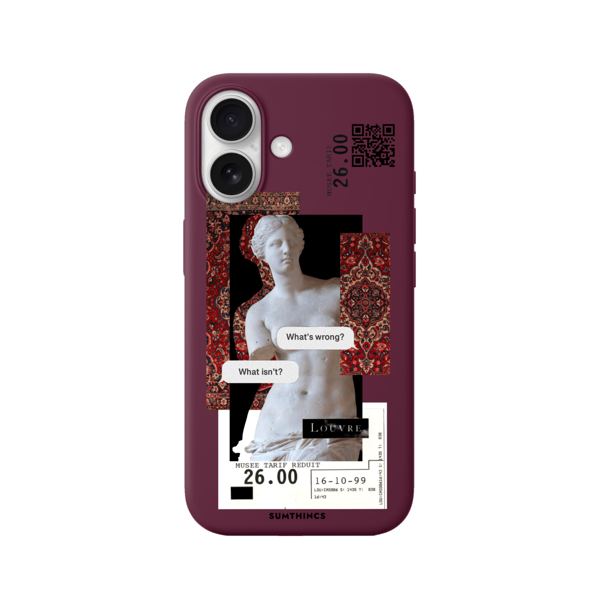 iPhone 17 PixelVenus Premium Telefon Kılıfı Bordo - SUMTHINCS