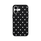 iPhone 17 Polka Dot Leather Deri Telefon Kılıfı Siyah - SUMTHINCS