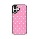 iPhone 17 Polka Dot Leather Deri Telefon Kılıfı Pembe - SUMTHINCS
