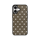 iPhone 17 Polka Dot Leather Deri Telefon Kılıfı Haki - SUMTHINCS