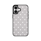 iPhone 17 Polka Dot Leather Deri Telefon Kılıfı Gri - SUMTHINCS