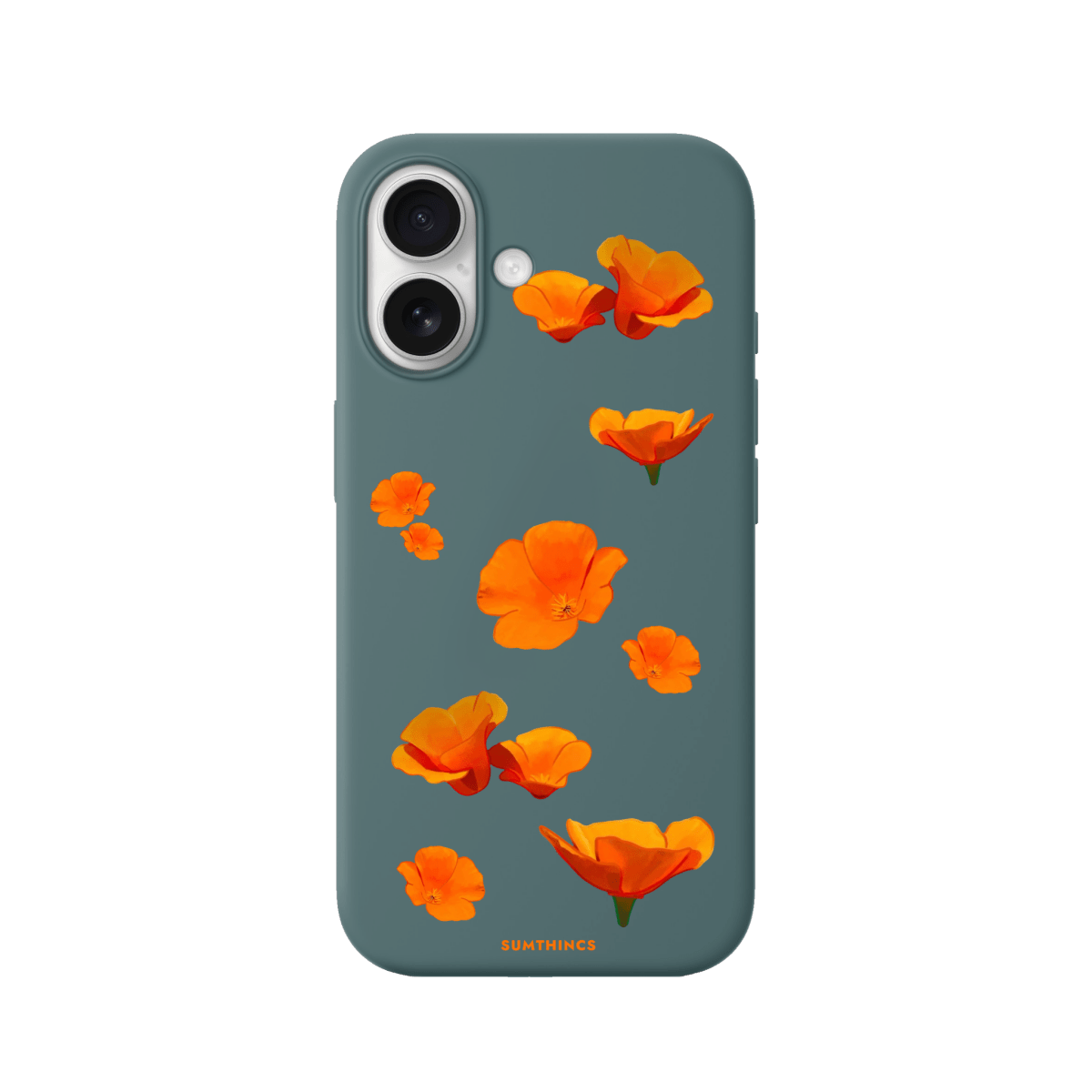 iPhone 17 Poppies Premium Telefon Kılıfı Kaktüs Yeşili - SUMTHINCS