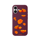 iPhone 17 Poppies Premium Telefon Kılıfı Bordo - SUMTHINCS