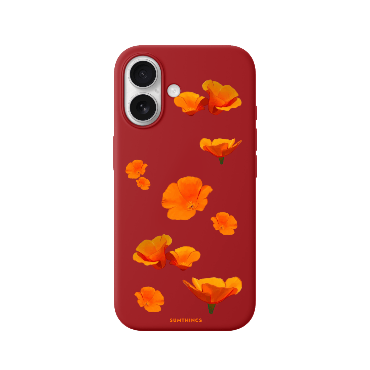 iPhone 17 Poppies Premium Telefon Kılıfı Kırmızı - SUMTHINCS