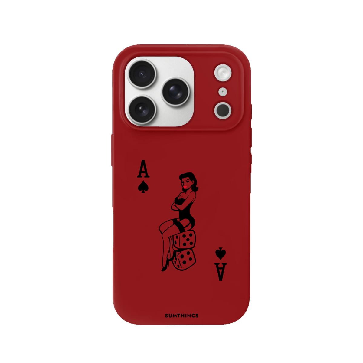 iPhone 17 Pro Ace Queen Premium Telefon Kılıfı Kırmızı - SUMTHINCS