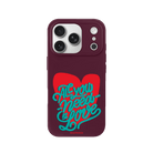 iPhone 17 Pro All You Need is Love Premium Telefon Kılıfı Bordo - SUMTHINCS