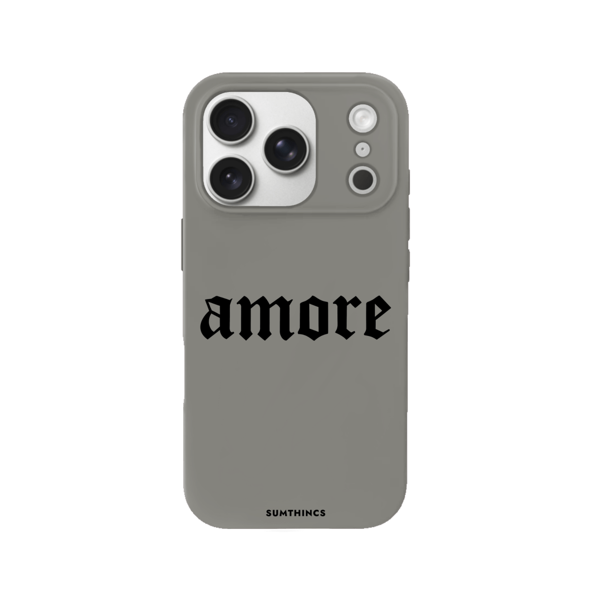 iPhone 17 Pro Amore Premium Telefon Kılıfı Gri - SUMTHINCS