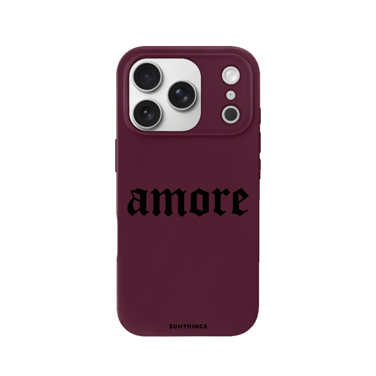 iPhone 17 Pro Amore Premium Telefon Kılıfı Bordo - SUMTHINCS