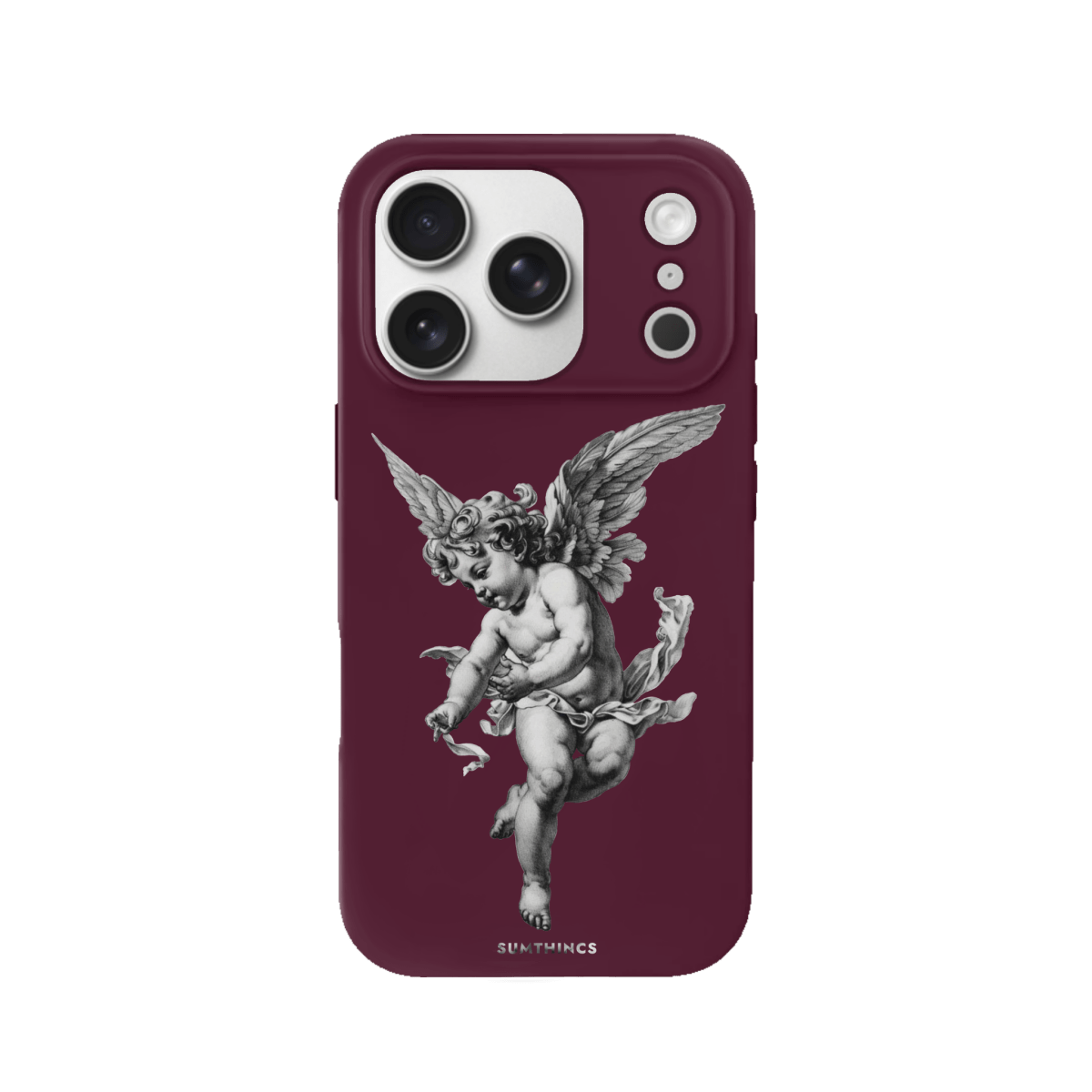 iPhone 17 Pro Angel Premium Telefon Kılıfı Bordo - SUMTHINCS