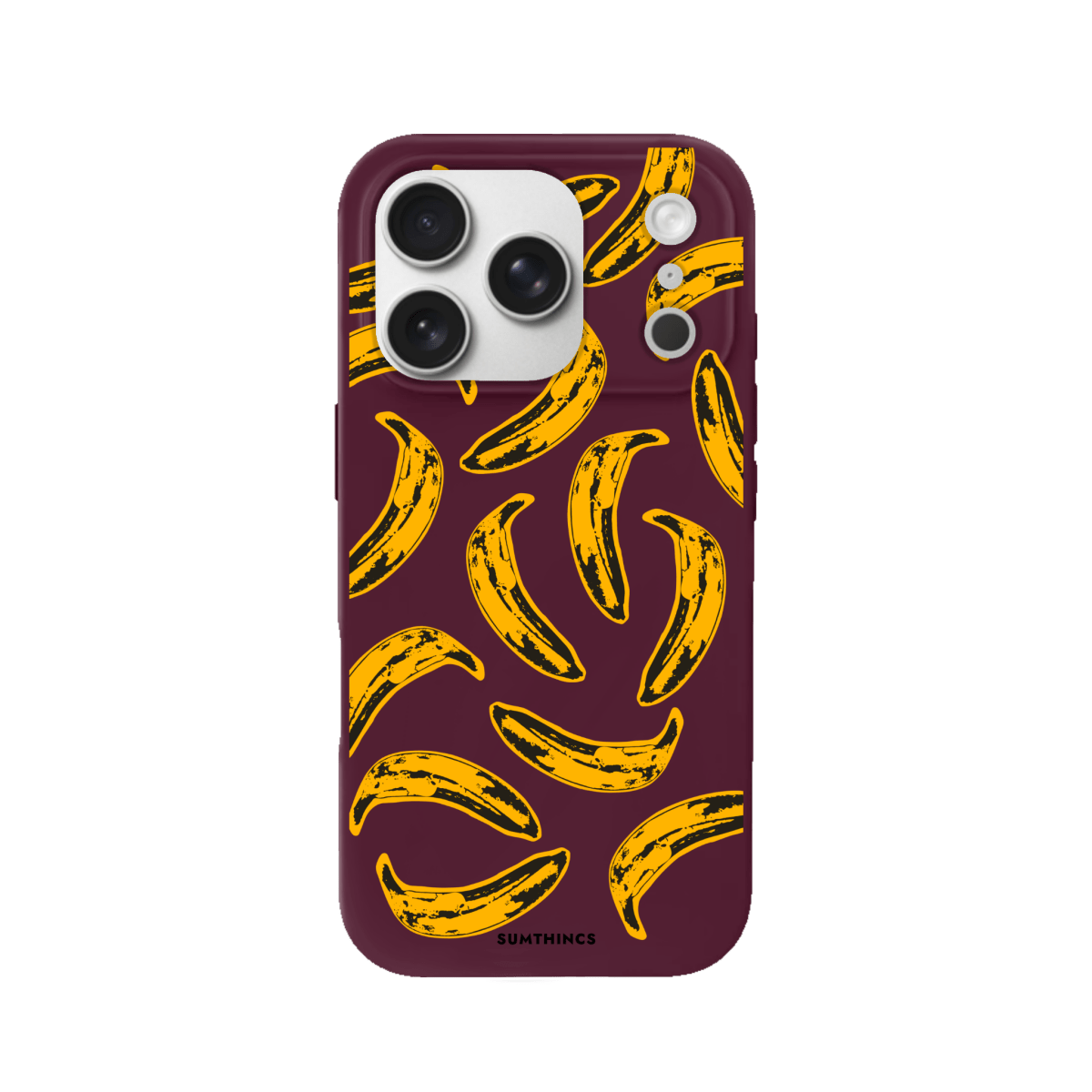 iPhone 17 Pro Banana Premium Telefon Kılıfı Bordo - SUMTHINCS