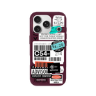 iPhone 17 Pro Barcode C54 Premium Telefon Kılıfı Bordo - SUMTHINCS
