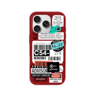 iPhone 17 Pro Barcode C54 Premium Telefon Kılıfı Kırmızı - SUMTHINCS