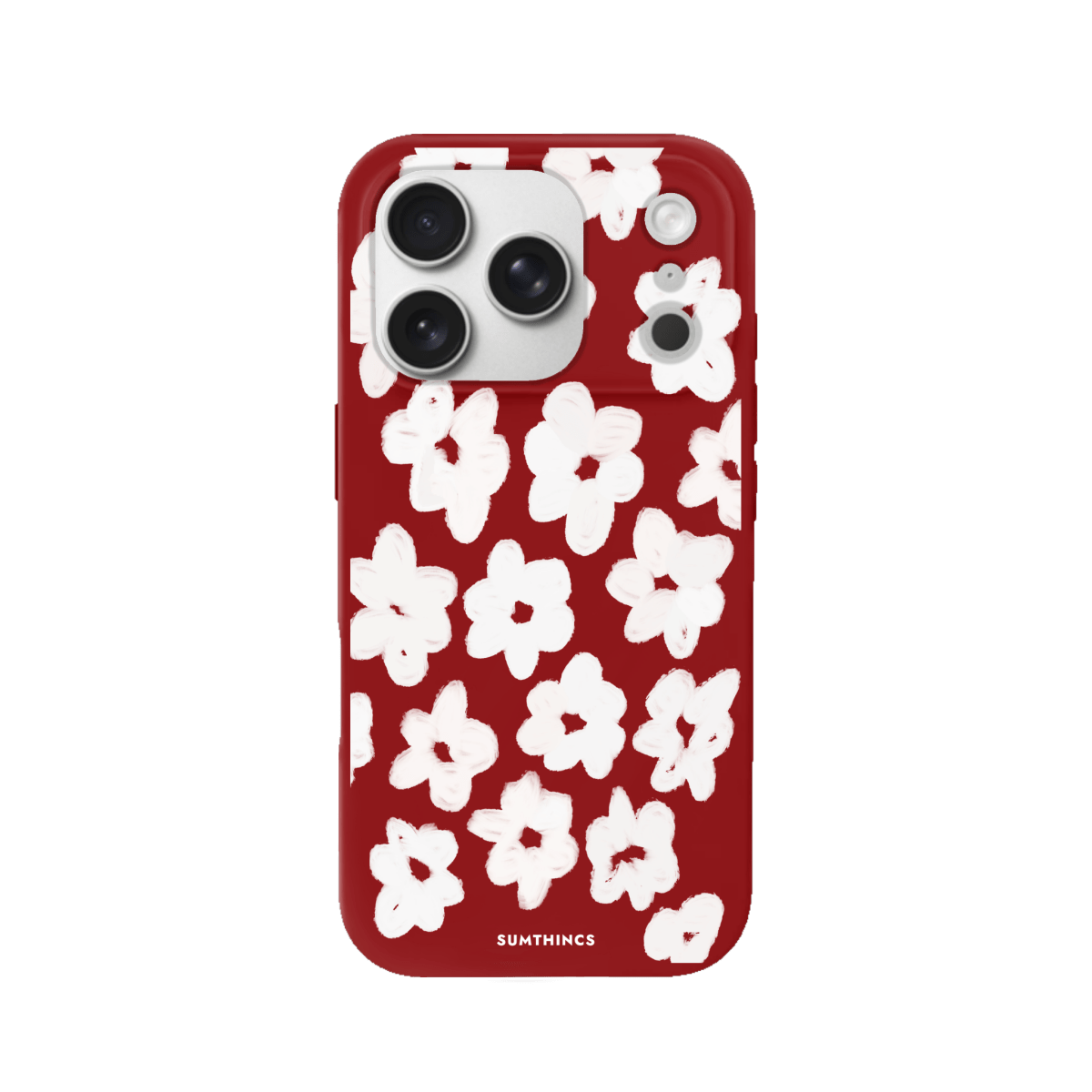 iPhone 17 Pro Blossoms Premium Telefon Kılıfı Kırmızı - SUMTHINCS