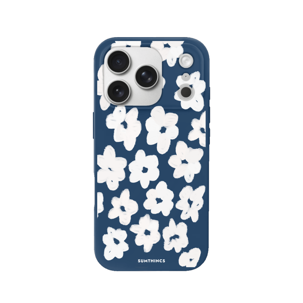 iPhone 17 Pro Blossoms Premium Telefon Kılıfı Pasifik Mavi - SUMTHINCS