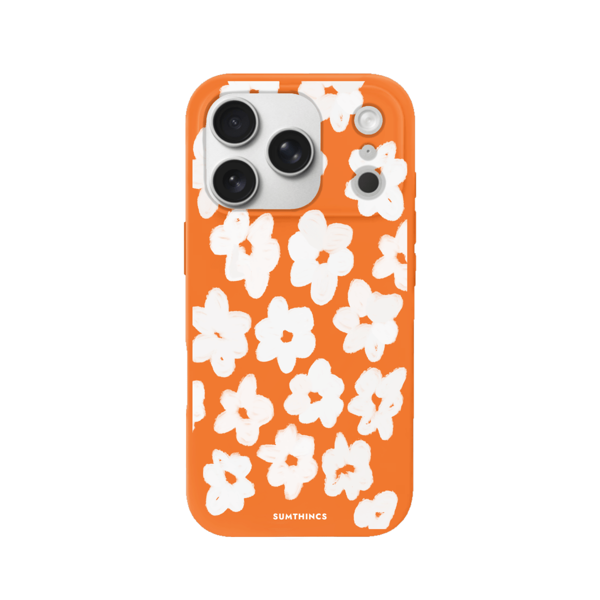 iPhone 17 Pro Blossoms Premium Telefon Kılıfı Turuncu - SUMTHINCS
