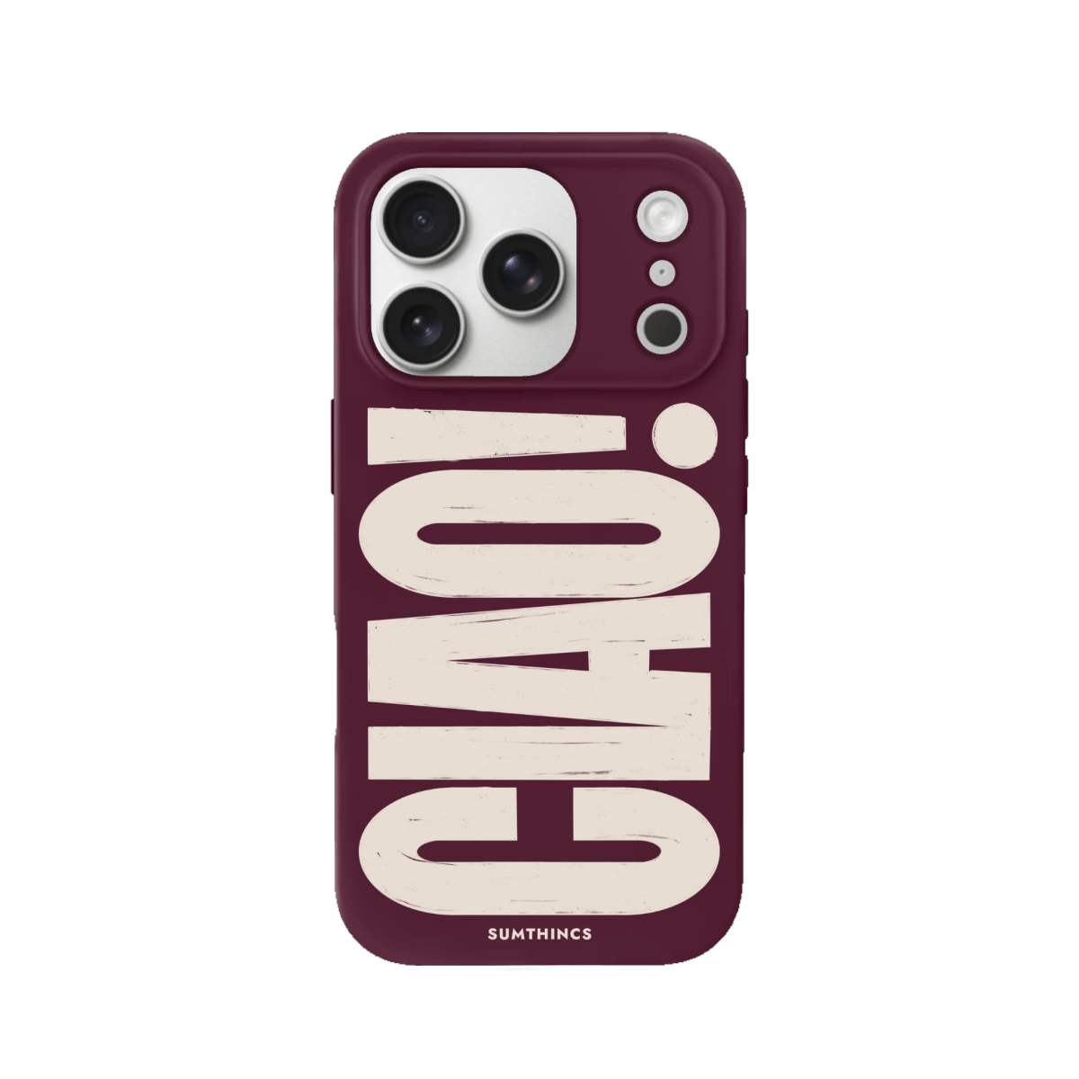 iPhone 17 Pro CIAO! Premium Telefon Kılıfı Bordo - SUMTHINCS