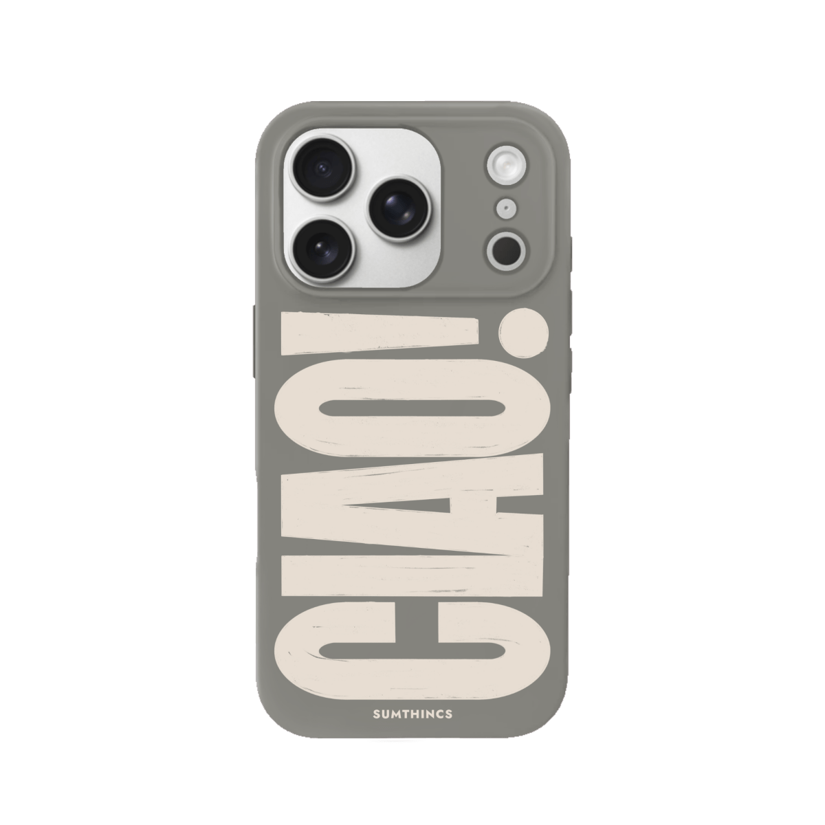 iPhone 17 Pro CIAO! Premium Telefon Kılıfı Gri - SUMTHINCS