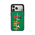 iPhone 17 Pro Crossroad Leather Vegan Deri Telefon Kılıfı Yeşil - SUMTHINCS