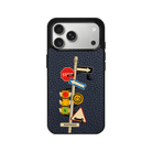 iPhone 17 Pro Crossroad Leather Vegan Deri Telefon Kılıfı Pasifik Mavi - SUMTHINCS