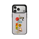 iPhone 17 Pro Crossroad Leather Vegan Deri Telefon Kılıfı Gri - SUMTHINCS