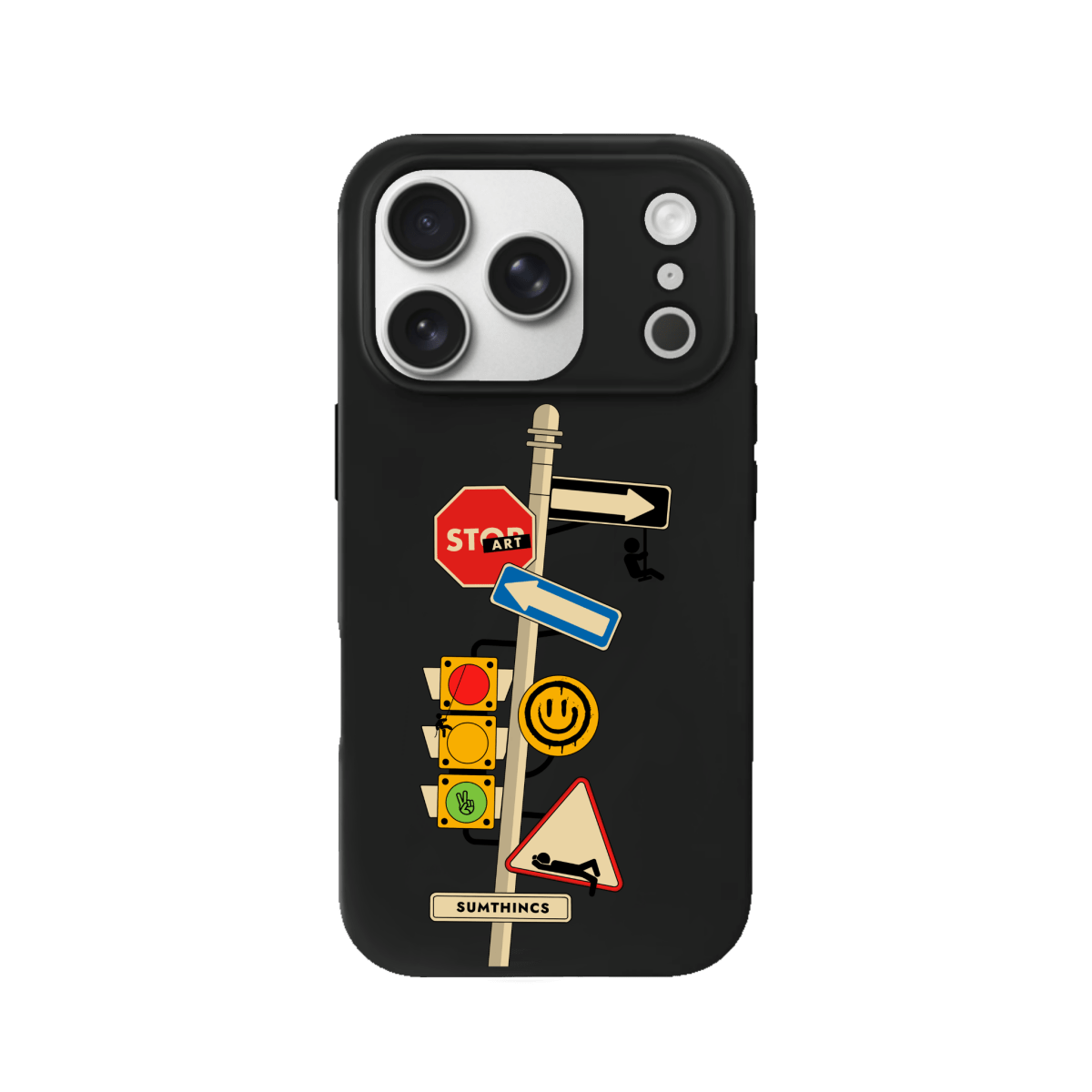 iPhone 17 Pro Crossroad Premium Telefon Kılıfı Siyah - SUMTHINCS