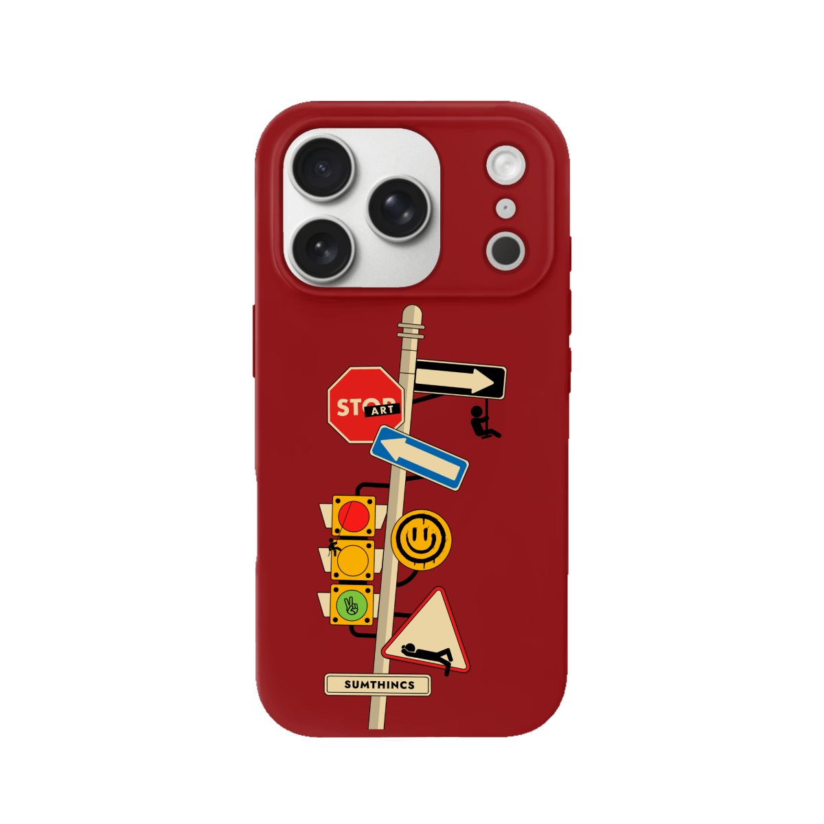 iPhone 17 Pro Crossroad Premium Telefon Kılıfı Kırmızı - SUMTHINCS