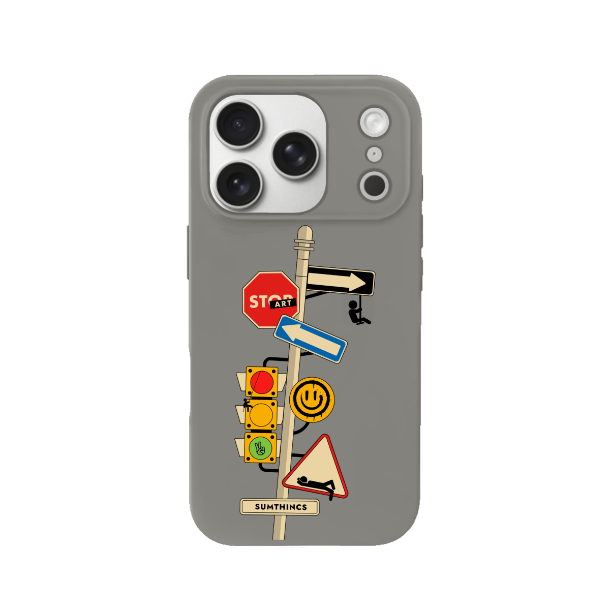 iPhone 17 Pro Crossroad Premium Telefon Kılıfı Gri - SUMTHINCS