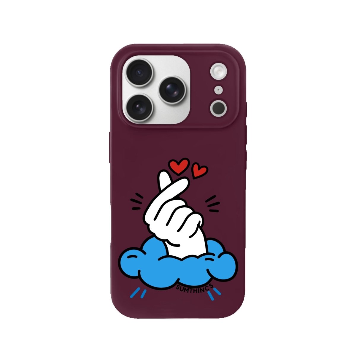iPhone 17 Pro Crush Premium Telefon Kılıfı Bordo - SUMTHINCS