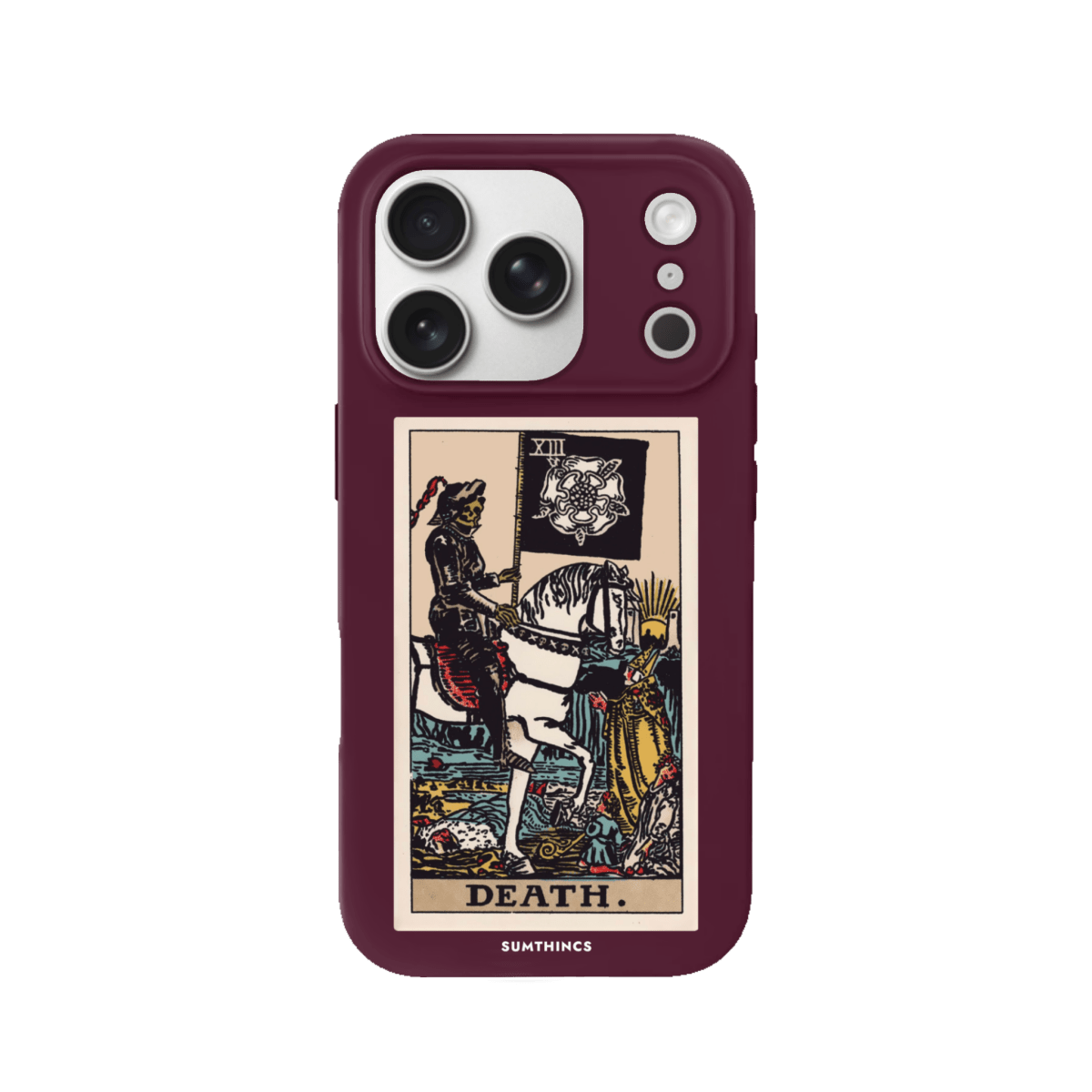 iPhone 17 Pro Death Premium Telefon Kılıfı Bordo - SUMTHINCS