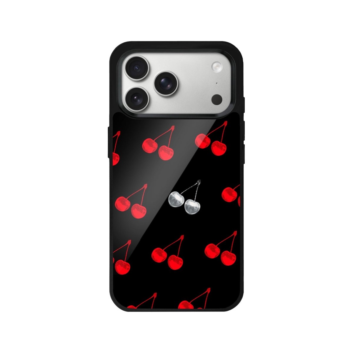 iPhone 17 Pro Disco Cherry Glossy Cam Telefon Kılıfı - Sumthincs