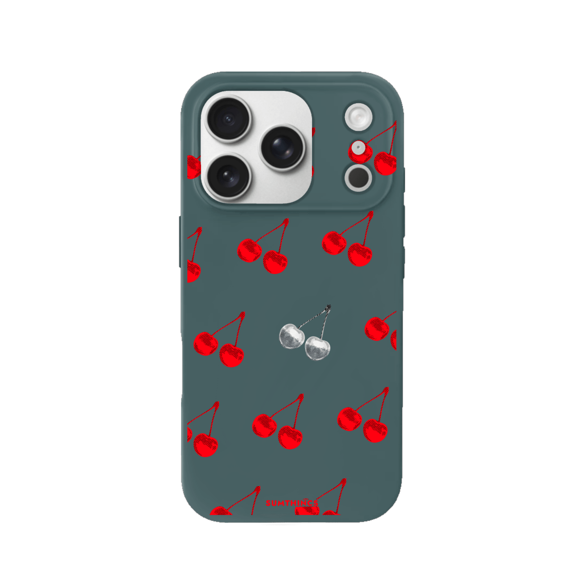 iPhone 17 Pro Disco Cherry Premium Telefon Kılıfı Kaktüs Yeşili - SUMTHINCS