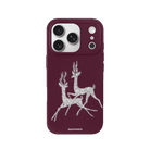 iPhone 17 Pro Disco Deers Premium Telefon Kılıfı Bordo - SUMTHINCS