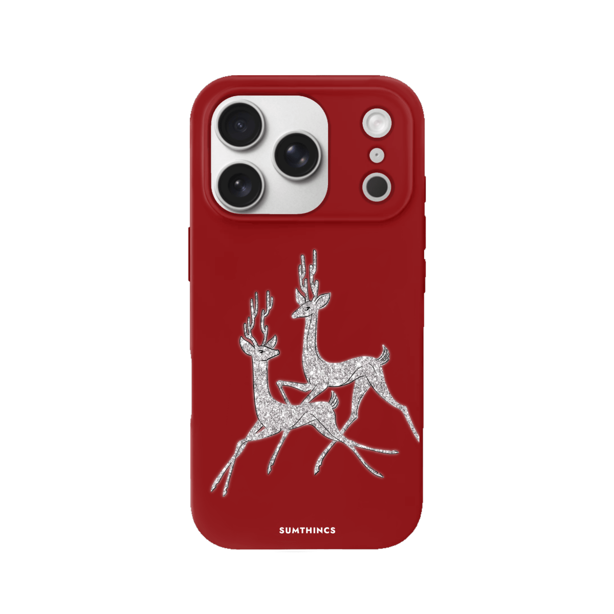 iPhone 17 Pro Disco Deers Premium Telefon Kılıfı Kırmızı - SUMTHINCS