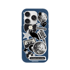 iPhone 17 Pro Disco Stickers Premium Telefon Kılıfı Pasifik Mavi - SUMTHINCS