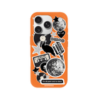 iPhone 17 Pro Disco Stickers Premium Telefon Kılıfı Turuncu - SUMTHINCS