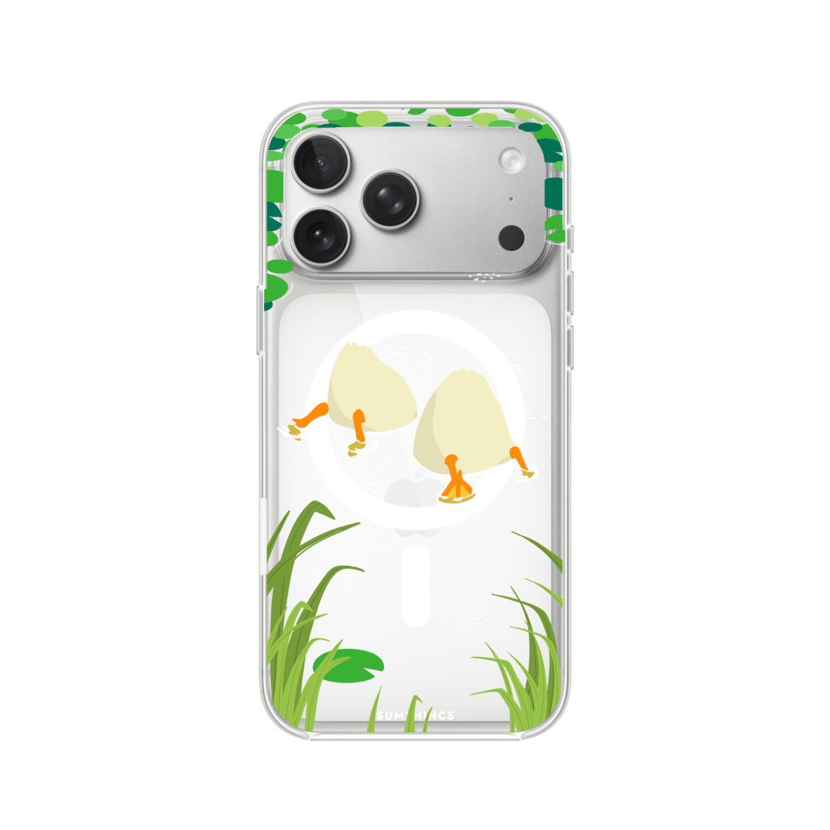 iPhone 17 Pro Ducks Clear Magsafe Şeffaf Telefon Kılıfı - SUMTHINCS