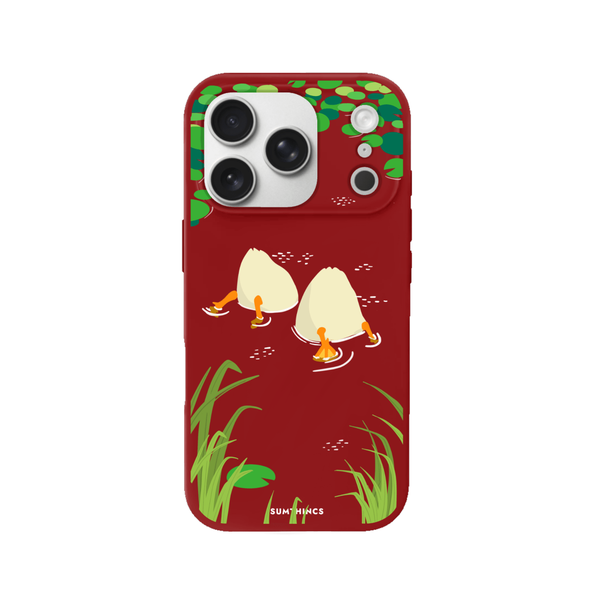 iPhone 17 Pro Ducks Premium Telefon Kılıfı Kırmızı - SUMTHINCS