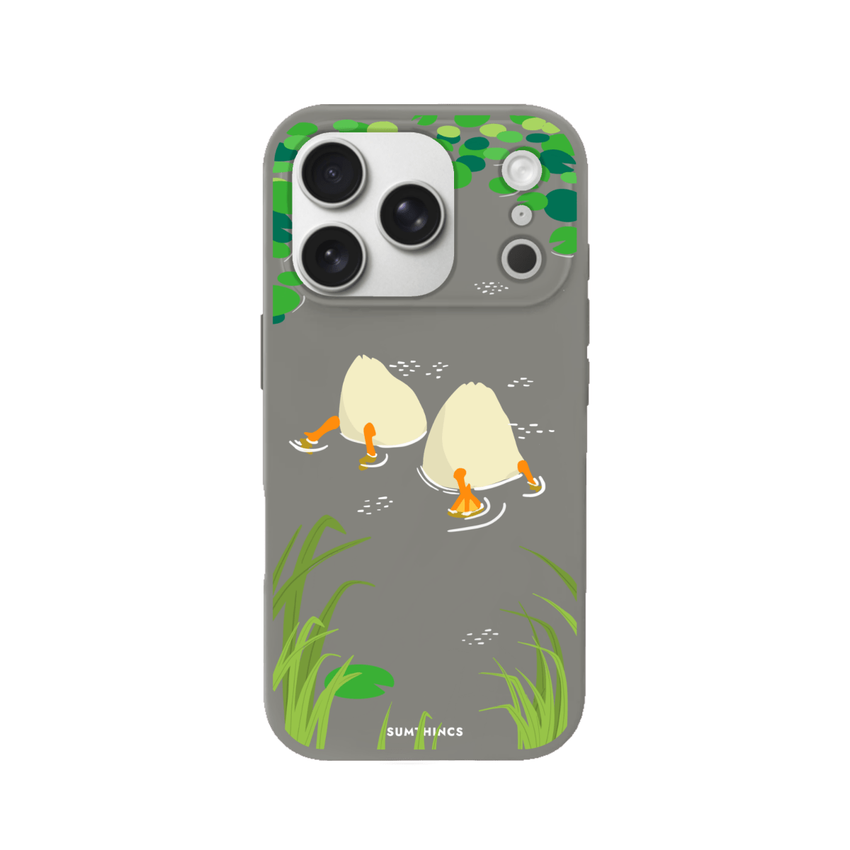 iPhone 17 Pro Ducks Premium Telefon Kılıfı Gri - SUMTHINCS