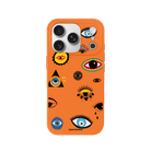 iPhone 17 Pro Eye Stickers Premium Telefon Kılıfı Turuncu - SUMTHINCS