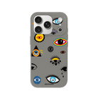 iPhone 17 Pro Eye Stickers Premium Telefon Kılıfı Gri - SUMTHINCS