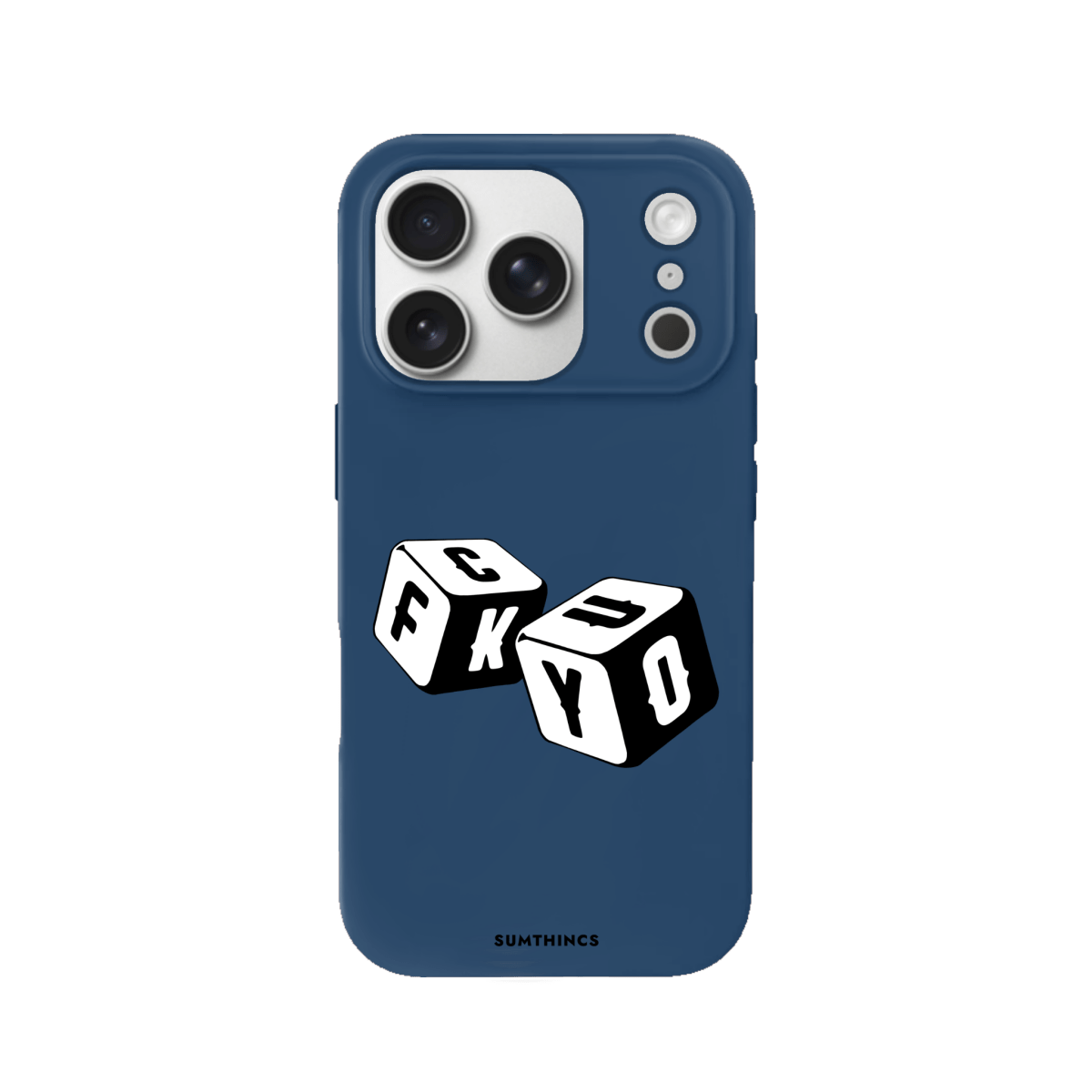 iPhone 17 Pro Fck You Premium Telefon Kılıfı Pasifik Mavi - SUMTHINCS